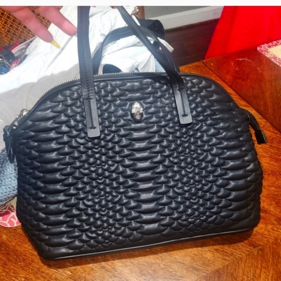 VERY RARE VINTAGE BETSEY JOHNSON SKULL SATCHEL - Picture 6 of 10